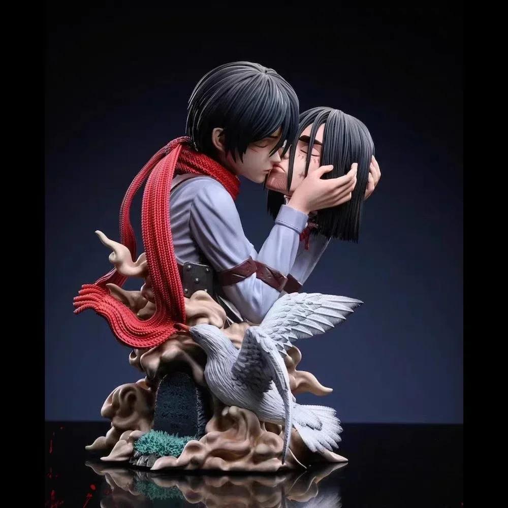 Attack on Titan Anime Mystery Box Shingeki no Kyojin Collectible Figurines Set Eren Ackerman Mikasa Levi Desktop Decor Action