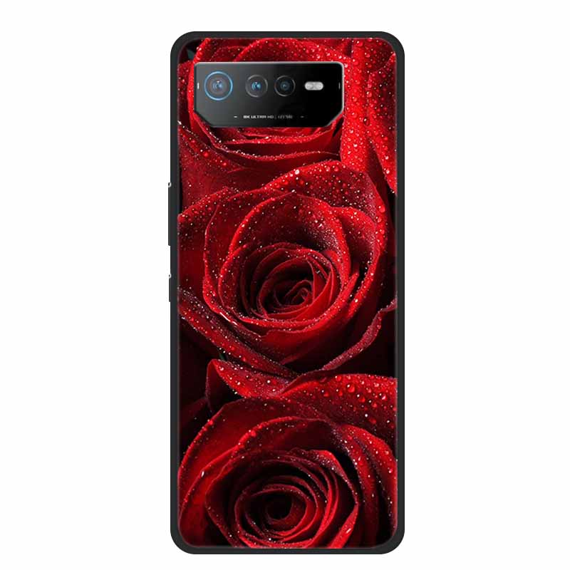 Phone Case For Asus ROG Phone 6D Ultimate Back Cover Case Black TPU Silicone Soft Coque For Asus ROG Phone 6 Pro Case Phone6 Pro