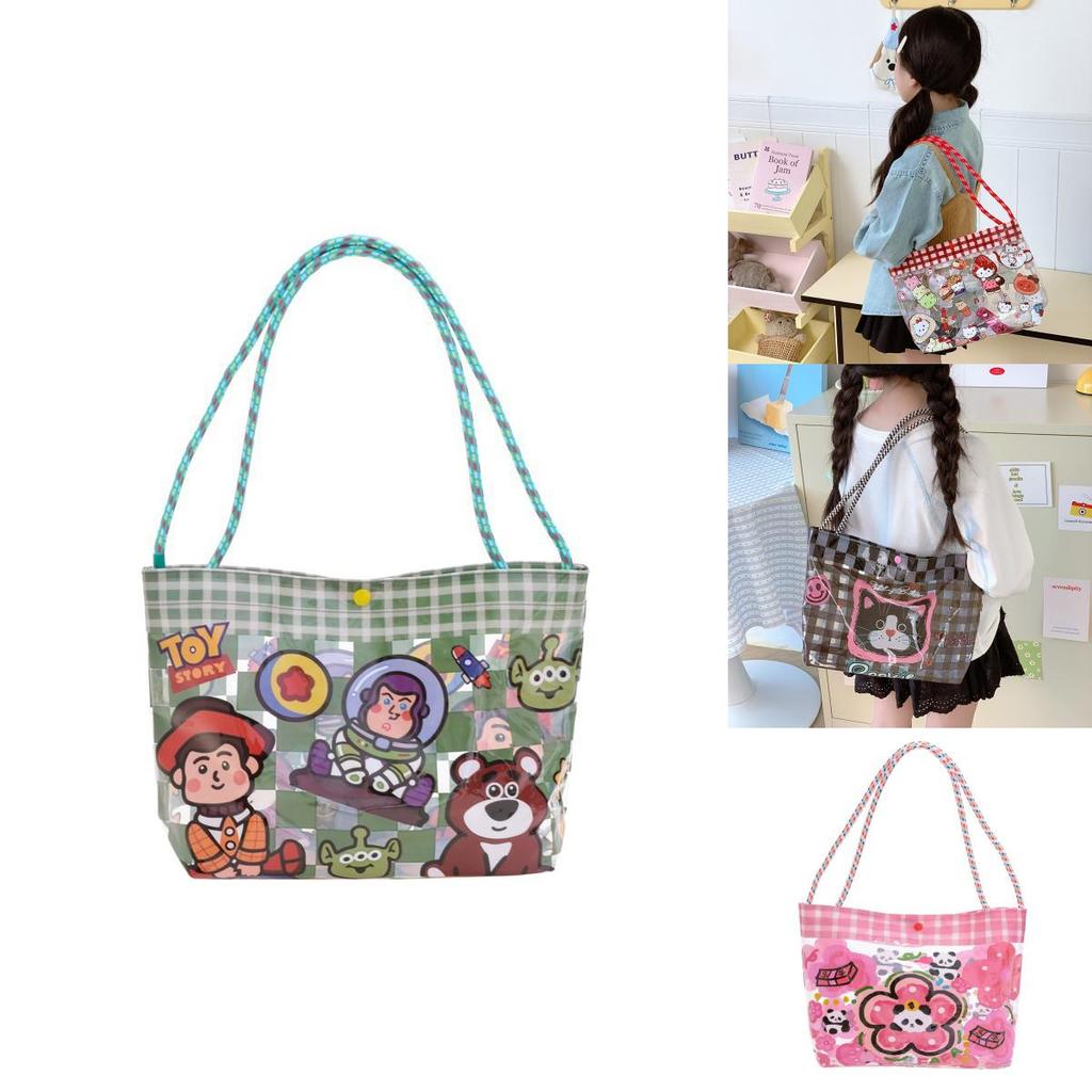 Hello Kitty Pvc Beach Bag For Kids Lightweight Cartoon Travel Organizer For Children