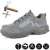 Anti-Scalding Welder Shoes Men Sport Safety Shoes With Steel Toe Work Sneakers Women Suede Puncture-Proof Men Work Shoes Boots