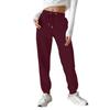 Women's Fashion Sport Solid Color Drawstring Pocket Casual Sweatpants Pants