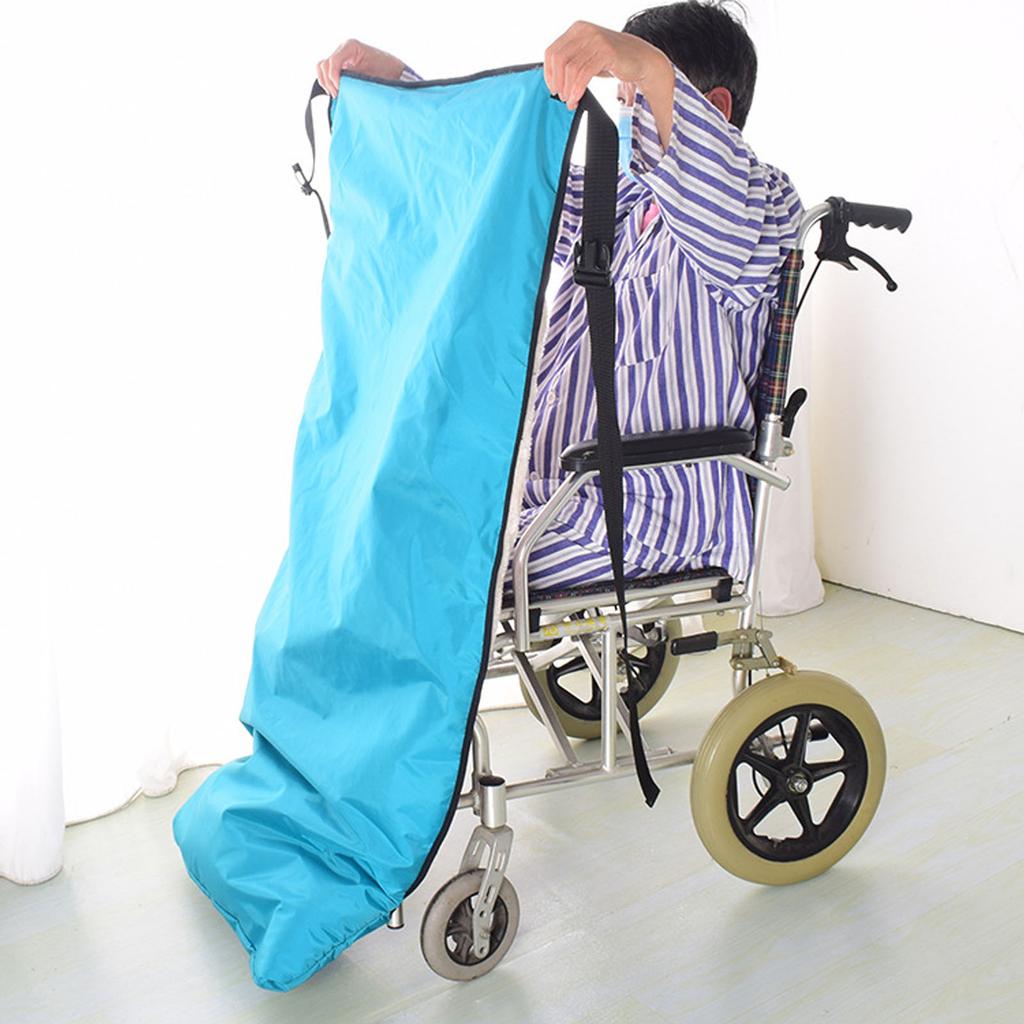 Wheelchair Blanket Thickened Waterproof Soft Washable Keep Warm Half Wrapped Blanket for Home Hospit
