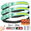Rechargeable Sensor LED Headlamp -LED Headlight with 5 Modes Built-in 18650 for Fishing, Camping,Night Running (IPX4 Waterproof)