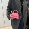 New Solid Color Simple Temperament Handbag for Women's Versatile One-shoulder Crossbody Bag Korean Version Retro Mini Bag