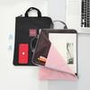 Korean Multi-layer A4 Document & Laptop Bag - Oxford Cloth, Large Capacity Briefcase