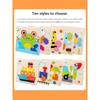 1 Stück Holzpuzzle Kinder Montessori Spiele Cartoon Tier Fahrzeug Puzzles für Kinder Lernen Lernspielzeug