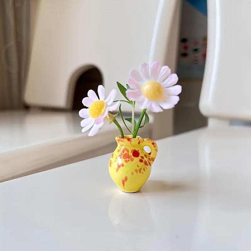 1 sada Magnetky na lednici Samolepka Domácí potřeby Pryskyřičná nálepka na lednici Mini magnetická váza 3D 3/5/8/12ks