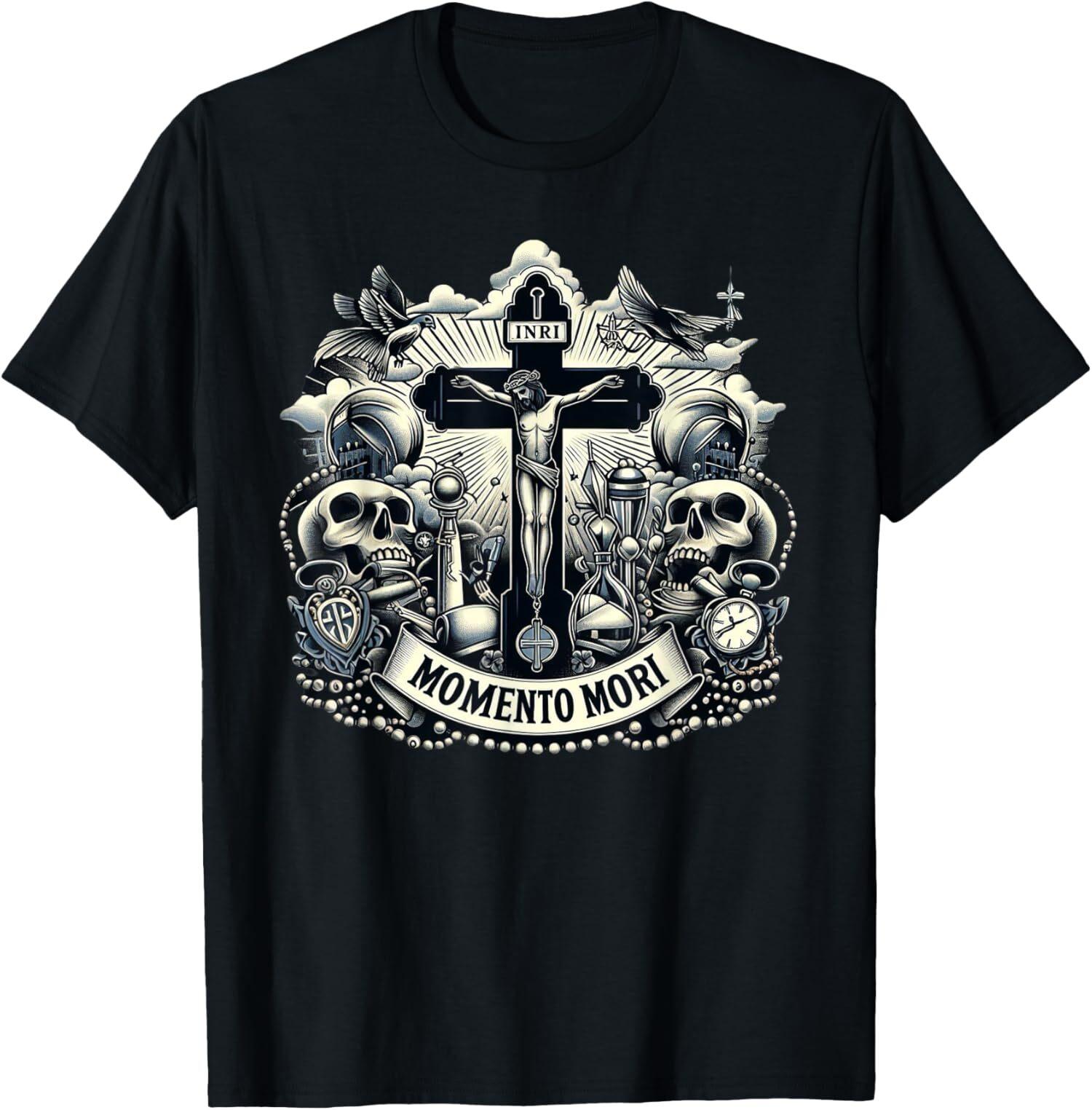 NEW LIMITED Catholic Traditional Latin Mass Skull Memento Mori T-Shirt XXXL