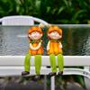 Ceramic Pumpkin Man Home Decor - Harvest Festival Resin Gift