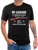Historical MilitaryM1 Garand Rifle Replica Design100 cotton summer Oneck short sleeve casual printed Unisexs Tshirt