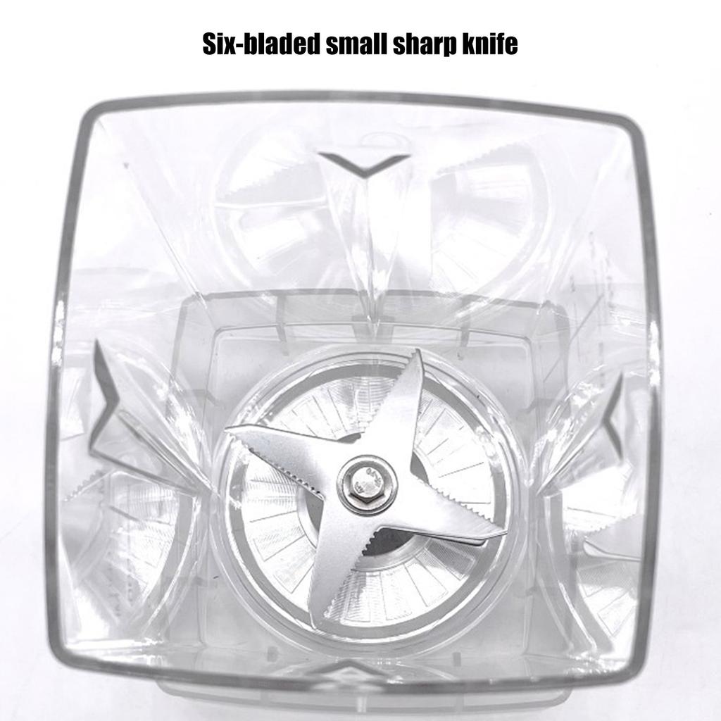 High Speed Blender Cup  with Nonstick Interior Heat Resistant Food Processor Large Capacity Nutritious Smoothie Maker