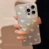 Temperament Glitter Pink Blue Bow Apple 14promax Mobile Phone Case 16 Suitable for Iphone15 Transparent 11 Soft