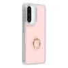 For Samsung Galaxy A36 5G/A56 5G Case with Ring Kickstand Rhinestone Edge TPU+PC IMD Phone Cover