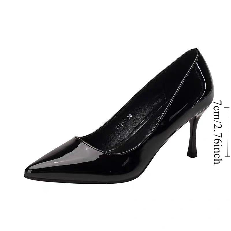 Elegant Commuter Shoes, Fashion High Heels, Stiletto Heels, Pointed Temperament Shoes