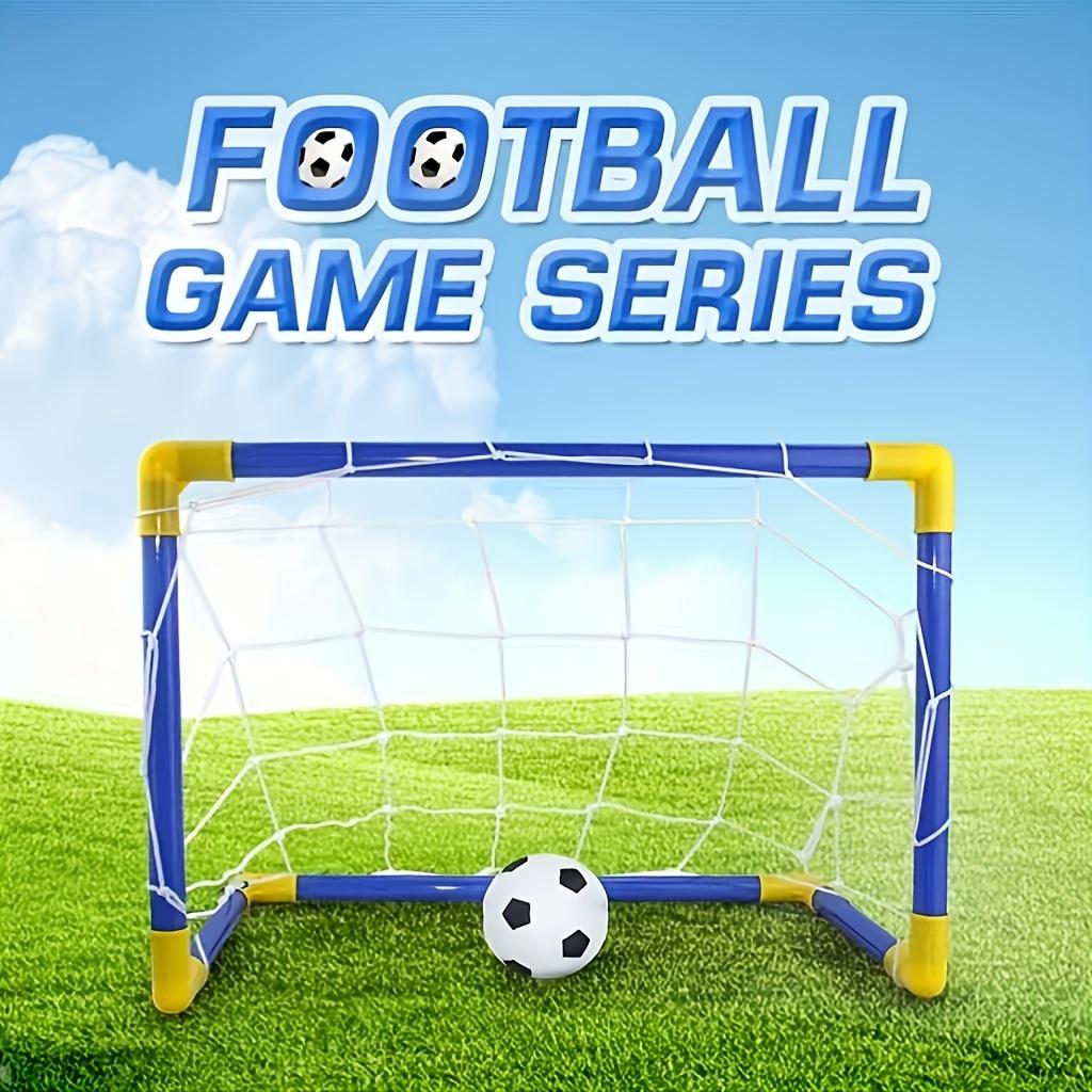 Outdoor und Indoor Kunststoff Fußballtor Set Tragbar Zerlegbar DIY Sport Fußball Rahmen, Familiäres Fußballspiel