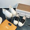Thick-soled one-pedal muffin shoes women's new doll head versatile casual shoes single shoes