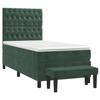 3138004 vidaXL Divan Bed with Mattress Dark Green 90x200 Cm