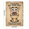 Vintage Metal Tin Sign Rust Proof Wall Decor for Bathroom