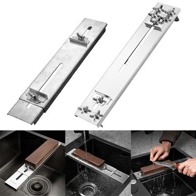 Multifunktionaler Schleifsteinhalter Edelstahl Spülbeckenbrücke Verstellbare Halterung Metallkonstruktion Flügelschraube Befestigungselement