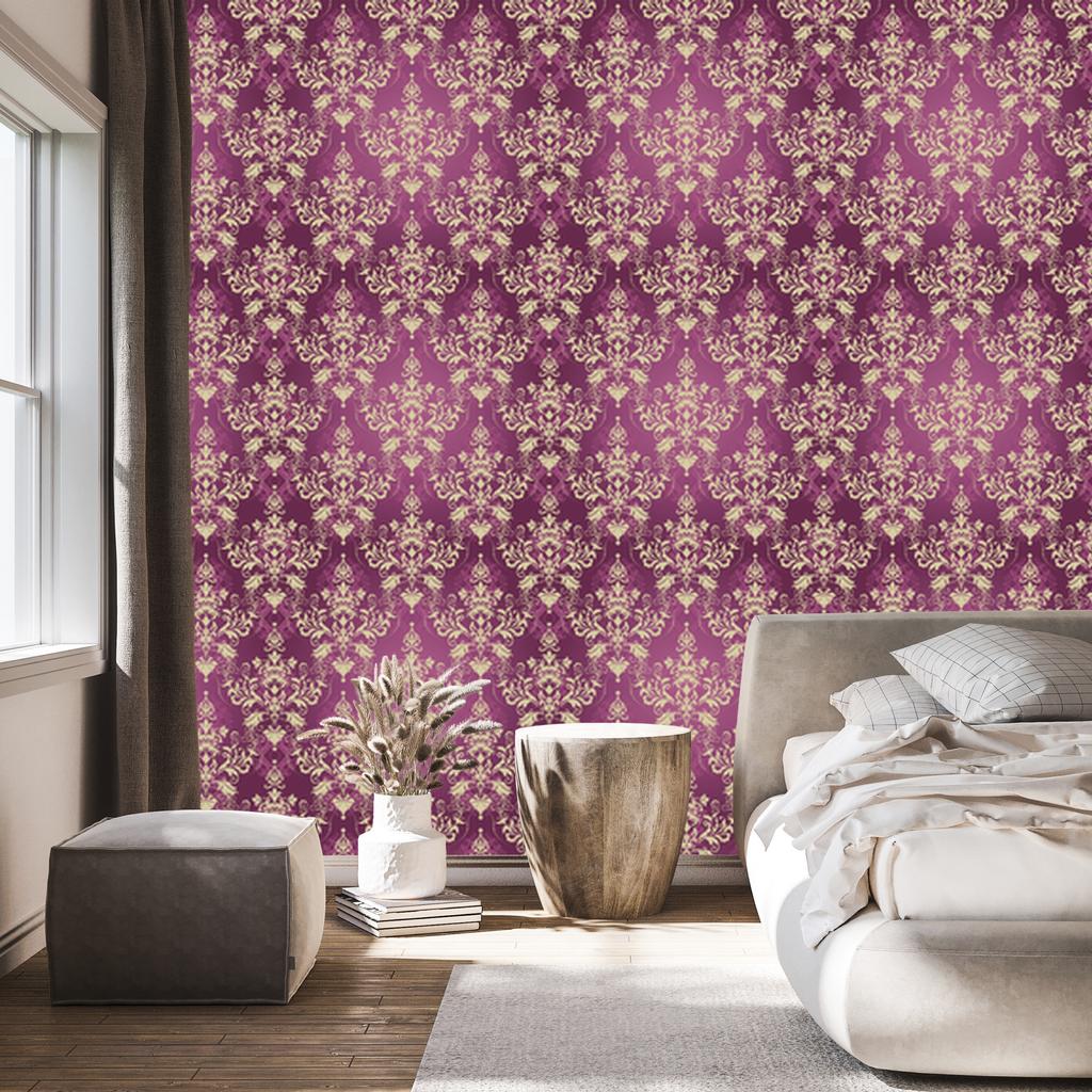 Wallpaper Beautiful Damask Ornaments for Living Room and Bedroom 50x1000