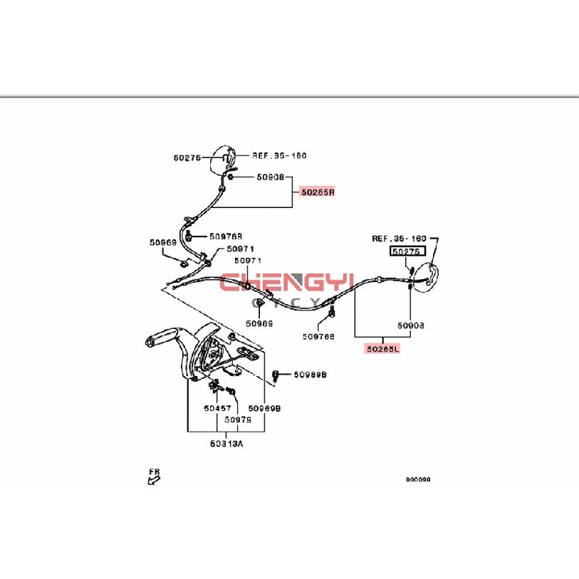 Hinterradbremskabel Handbremszug für Mitsubishi Outlander ASX CW4W CW5W CW6W GA2W Scheibenbremse 4820A025 4820A026 4820A336