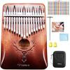 Hostaro "Forest" Kalimba Thumb Piano, 17-Key, Popular Musical Instrument, Beginner-Friendly, Includes Premium Protective Case, Japanese Manual
