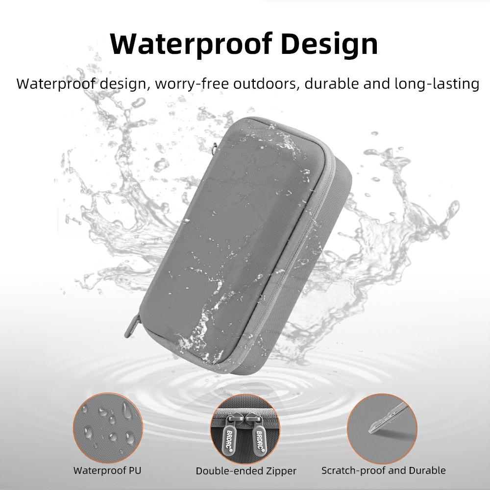 Bolsa de Armazenamento Portátil Para DJI Osmo Mobile 7/7 Pro PU Impermeável Bolsa de Mão Estojo Caixa Organizada