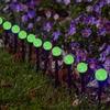 30 buc Lumini Solare pentru Cale cu 8 Moduri 6.5m LED-uri Schimbătoare de Culoare Lumini Decorative Solare pentru Gazon Curte Patio