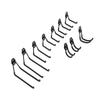 Garage Double Hooks Wall Mount Storage Utility Metal Hooks for Power Tools U and J Type