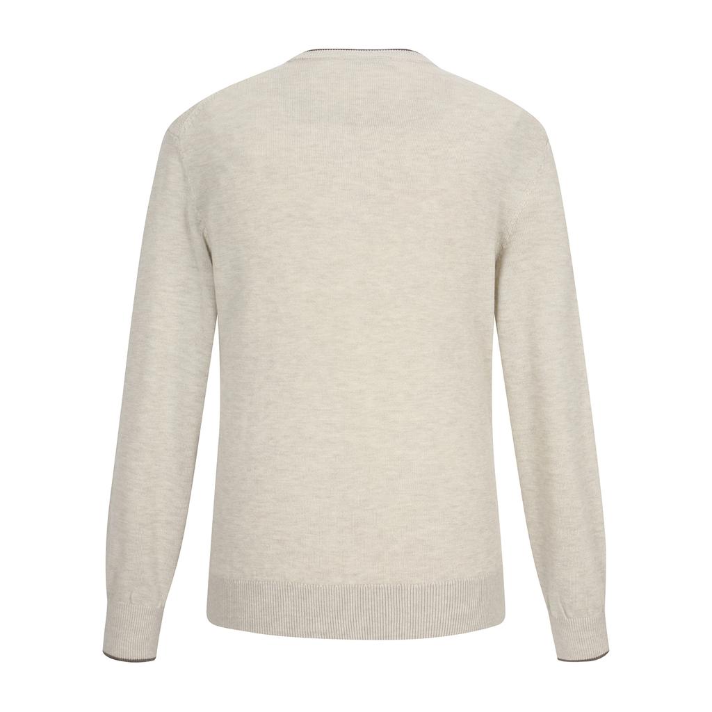 FERRAROMILANO Double Collar Round Sweater Beige (Amserd30153)