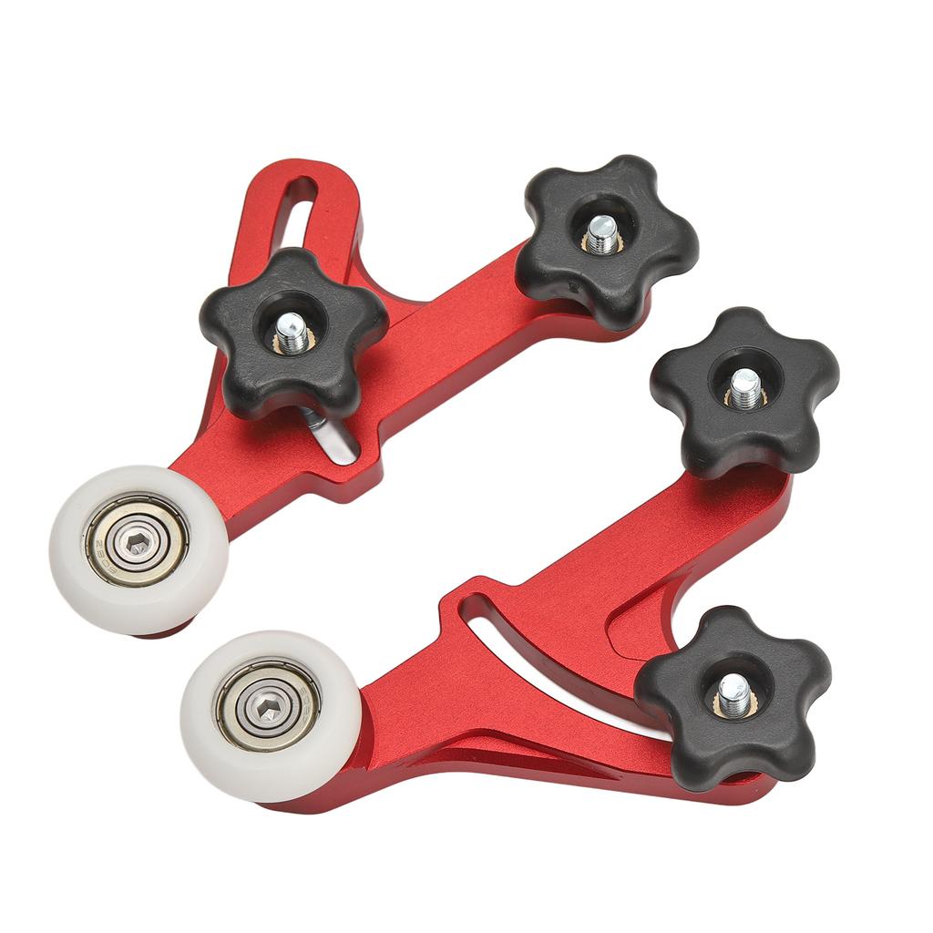 Table Saw Stock Guide Aluminum Alloy Size Adjustable Smoothly Operation Bearing Roller Press Feeder