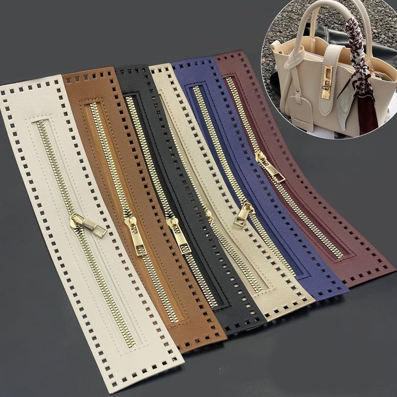 1PC PU 27cm Craft Supplies High Quality Double Sided for DIY Bags Leather Zipper Solid Zipper Sewing Accessories