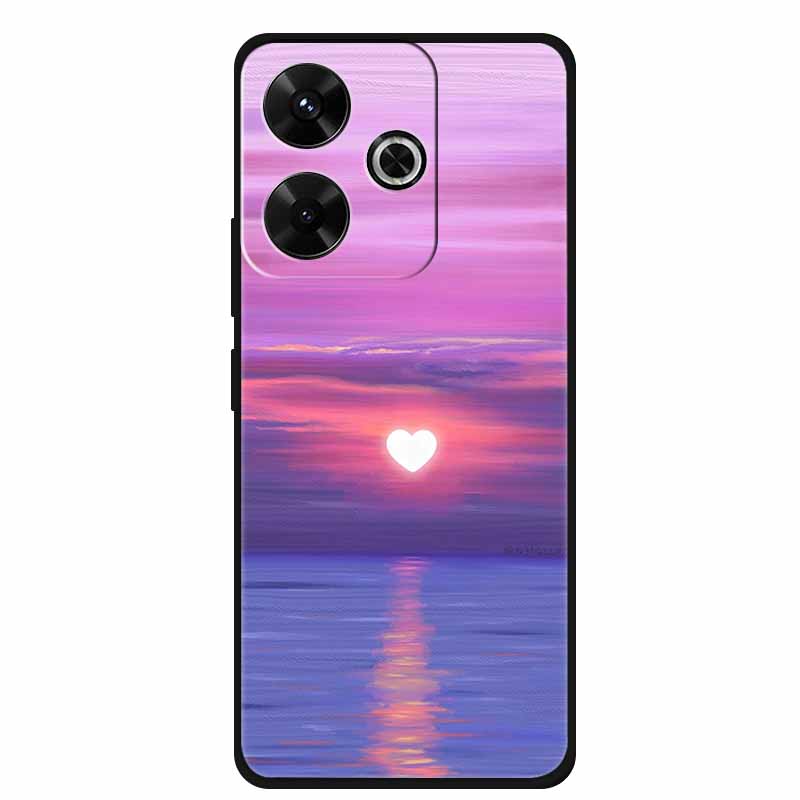 Fashion Cover For Xiaomi Poco M6 Pro Girly Case For Funda Poco M6 Coque Soft Silicone Phone Case Xiaomi Poco M6 Pro Protector