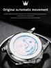 OLEVS Multifunctional Tourbillon Mechanical Men's Watches Water Resistant Automatic Self-Wind Skeleton Watch Men Relojes