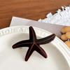 Ocean Series Starfish Hair Clip 7.5cm Spring Hair Clip Sweet Hair Barrettes  for Women