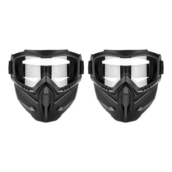 Anti-Fog Full Face Goggle Mask, Detachable 2-in-1 Lawn Mowing Goggles And Welding Mask Impact Resistant Windproof Protective Gear