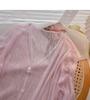 Women's Summer 2021 Thin Ice Silk Cardigan - Korean Style, V-Neck, See-Through, Long Sleeve Knit Top.