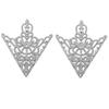 I-Remiel Vintage Driehoek Kroon Kraagspeld voor Mannen Vrouwen - Uitgesneden Broche Embleem Sieraden voor Shirt Pak Accessoires