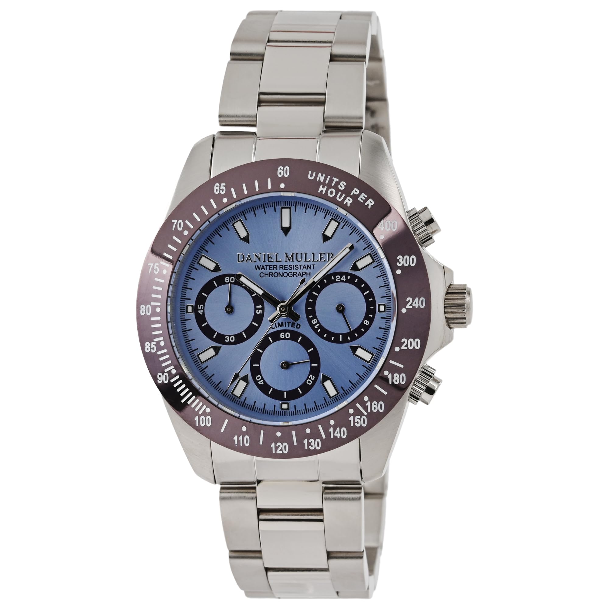 

Daniel Muller Silver Watch DM-2003 DM-2003IB Men s Diver s синий