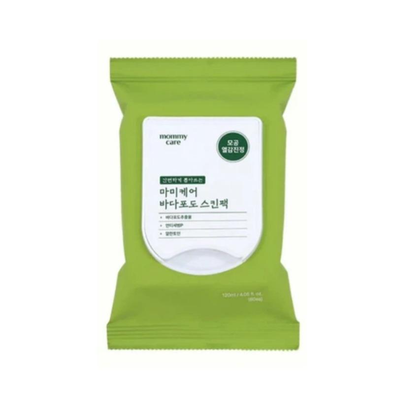 Mommy Care Sea Grape Pore Refining Skin Pack 80Sheets (120ml) | Hydrating Facial Sheet Pads with Sea Grape Extract & Hyaluronic Acid