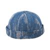 Fashion Washed Cotton Docker Cap Adjustable Windproof Brimless Skullcap Casual Retro Beanie Hat Hip Hop