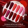 Popular Color Cherry Red True Red Solid Color Series Whitening Long-lasting Nail Polish Glue Phototherapy