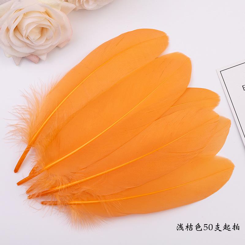 50Pcsdiy Feather Hard Big Floating Feather Wedding Dress Toddler Handmade Decorative Material Mask Feather