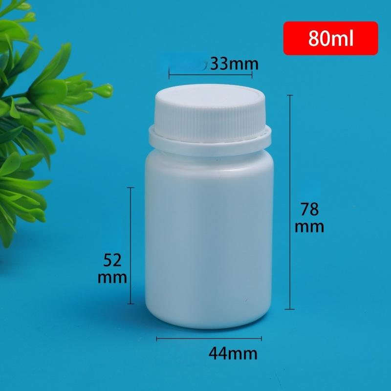10Pcs 20-225Ml Pill Vials Tablet Capsule Solid Powder Portable Containers Plastic Hdpe White Empty Seal Bottles