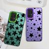 Five Pointed Star Phone Case for Samsung Galaxy A14 A13 A15 A23 4G A34 A33 A53 A24 A54 A35 A55 5G A11 A12 Capa Cover