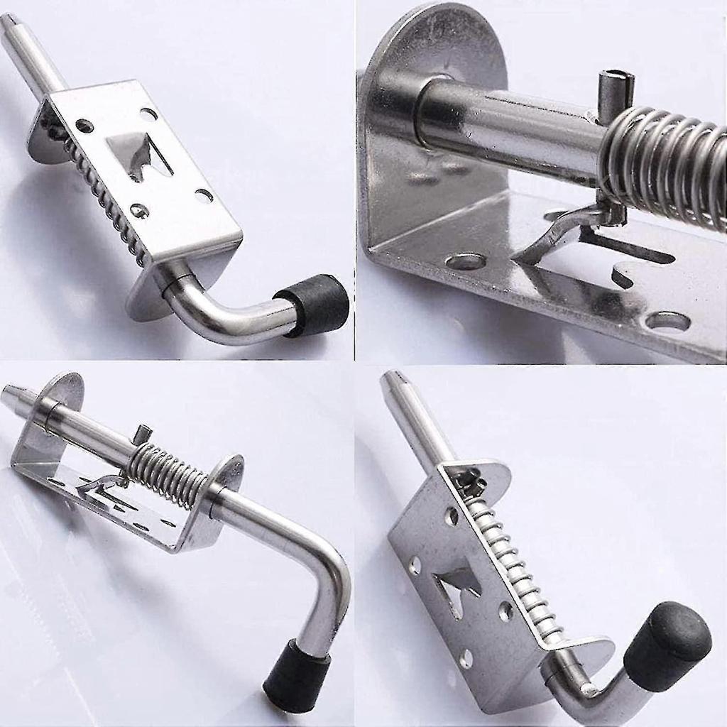 Stainless Steel Spring Latch 2 Pcs Garden Gate Latch Spring Latch Door Latch Bolt Door