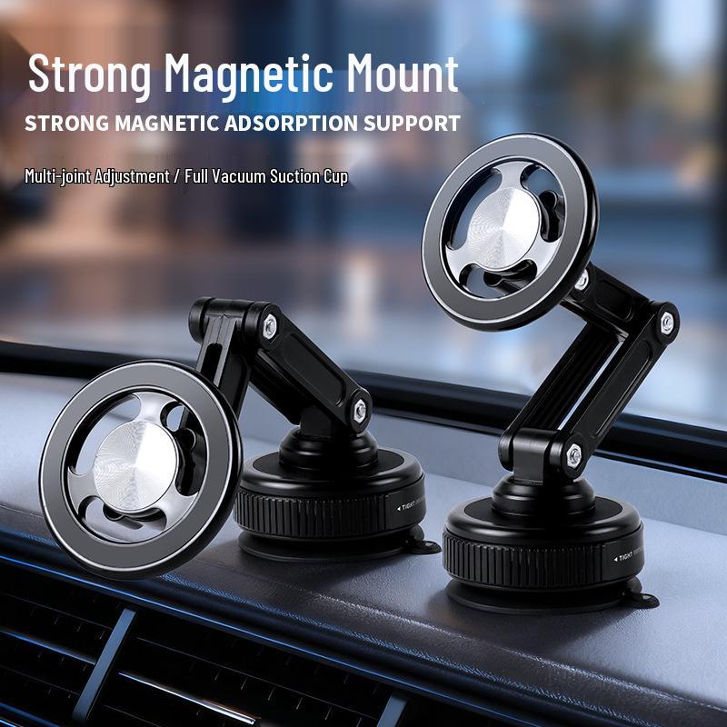 Rotating Magnetic Suction Cup Phone Holder & Foldable Car Mount