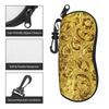 Golden Medallion Baroque Glasses Case Gifts For Girl  Zipper  Glasses Box Cute Eyewear Container