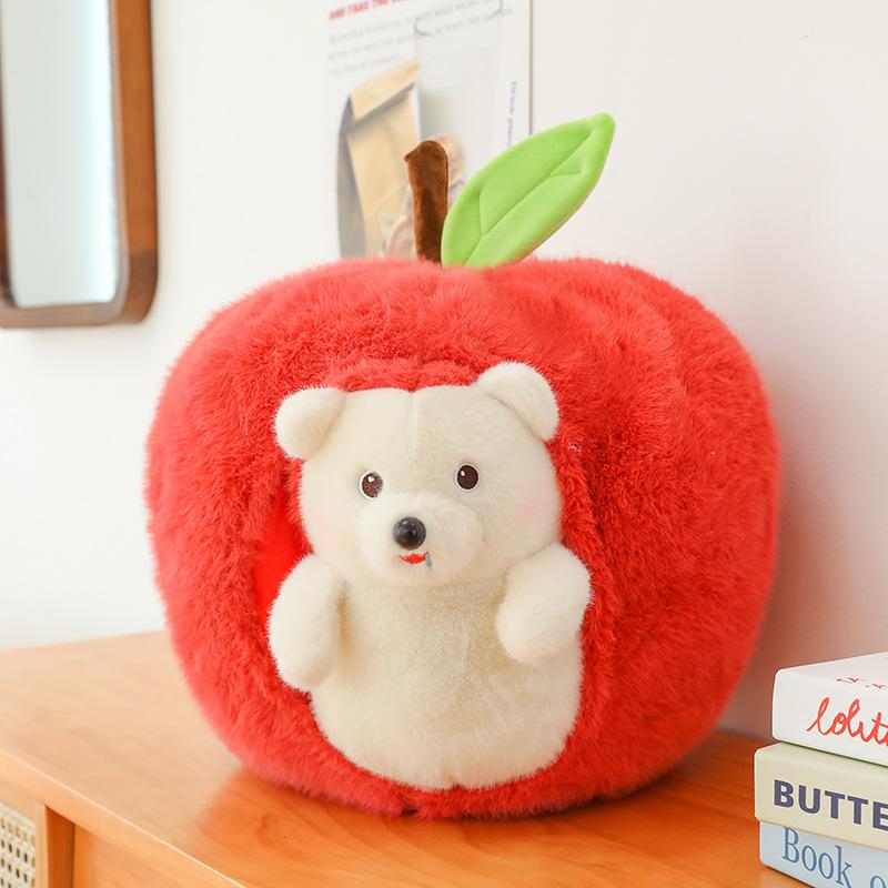 Apple Hedgehog Doll Plush Toy Doll Girl Sleeping Throw Pillow Girl Bed Cute Birthday Gift Children