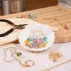 Acidea DIY Keychain Products 319 Pieces, Keychain Charms Accessory Parts Set, Metal Keychain Pendant Making Kit for Gift Accessories and Craft Jewelry
